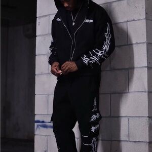 Civil Regime Black Brigade Zip up hoodie